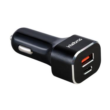 Imagem de Carregador Veicular USB - USB e USB-C - 38W - Universal - Intelbras ECV11 Power