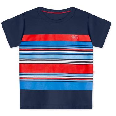 Imagem de Infantil - Camiseta Listrada Manga Curta Masculina Marisol  menino