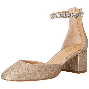 Imagem de Jewel Badgley Mischka Salto Cathleen Block, Glitter dourado, 37