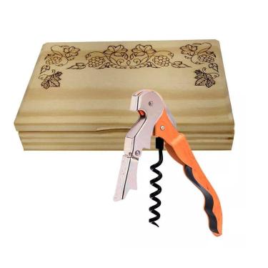 Imagem de Saca Rolha Abridor de Garrafa Pulltex Pulltaps Madeira Print