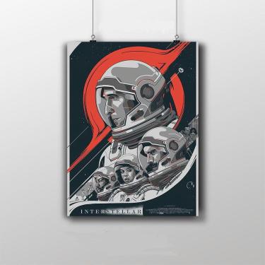 Imagem de Placa Decorativa Filme Interestelar Arte Desenho