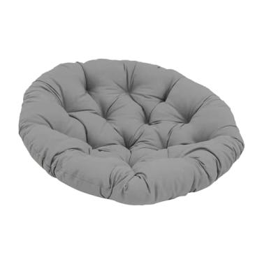 Imagem de Baoblaze Almofada para Cadeira Papasan, Almofada para Cadeira de Ovo de 20 Polegadas (apenas Almofada), Tapete Multifuncional para Cadeira de Jardim para, Cinza escuro, Tamanho real