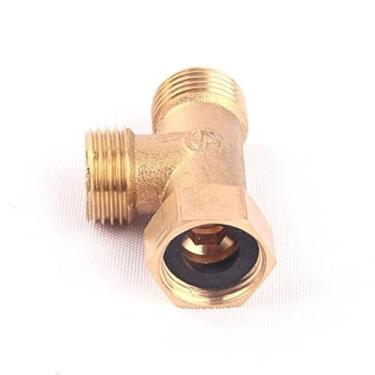 Imagem de Conector de tubo de 3 vias 1/2" em forma de T igual macho e fêmea para sistemas de tubulação de água de ar e gás - Tipo C