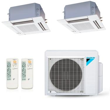 Imagem de Ar-Condicionado Multi Split Inverter Daikin 24.000 (2x Evap Cassete 4 Vias 12.000) Quente/Frio 220V