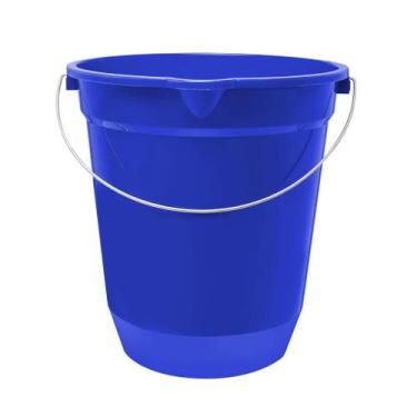 Imagem de Balde Plástico Para Limpeza Com Bico 13,5 Litros - Jaguar, Azul