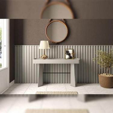 Imagem de Aparador com Travessa em Metal 280cm com Painel Ripado MDF - Casa Lar 