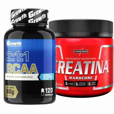 Imagem de Kit Bcaa 120 Caps Growth + Creatina Pura 150g IntegralMedica - Growth 