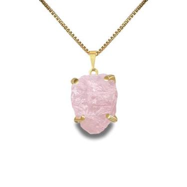 Imagem de Colar Forza Quartzo Rosa - Cristal Natural, Prata 925