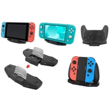 Imagem de Base Suporte Dock Carregador Grip Para Nintendo Switch/Lite/Oled Contr