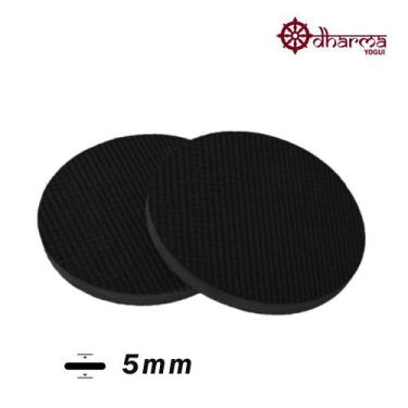 Imagem de 2 Yoga Pads Black proteção de Joelho/Cotovelo Portátil - Dharma Yogui