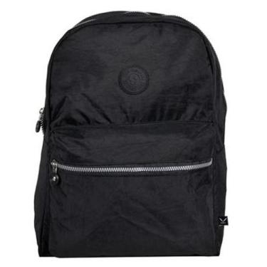 Imagem de Mochila Escolar Bolsa de Costa Nylon Lisa Yepp - mb13002, Preto
