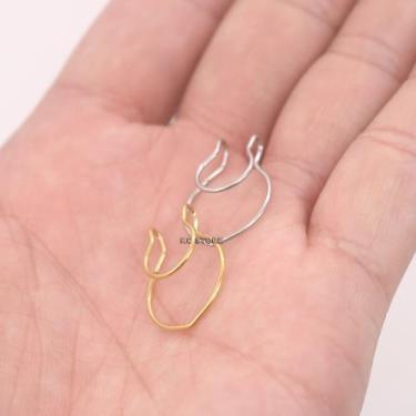 Imagem de 1 Piercing Fake Falso Unissex Argola Septo Nariz Em Aço inox Septo Nas