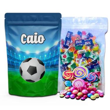 Imagem de Kit Festa Com 5 Saquinhos Em Pé 12x19cm Vários Temas - Mundo da Bina, 