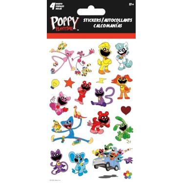 Imagem de Poppy Play Time: Capítulo 3 - Adesivos padrão Playtime Friends - 4 folhas