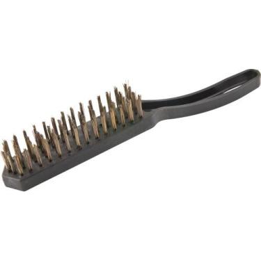 Imagem de Escova manual aço 4 fileiras cabo plástico - Vonder