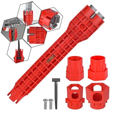 Imagem de KUZIUA Chave multifuncional 14 em 1 para banheiro, pia, banheiro, instalação de encanamento de cozinha e reparos