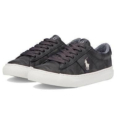 Imagem de Polo Ralph Lauren Tênis infantil Sayer, Camuflagem cinza/creme, 15