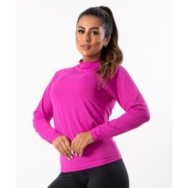 Imagem de Blusa Térmica Poliamida Segunda Pele Manga Longa Com Proteção Uv 50+ U