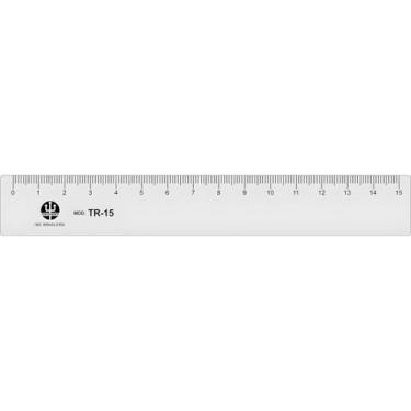 Imagem de Régua em Pvc Transparente Trident 15cm Mod Tr-15