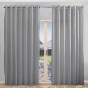 Imagem de Cortina 5 Metros Largura Tecido Microfibra Várias Cores e Altura - DH 