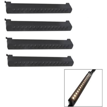 Imagem de Kit 4 Luminária Led Pontual Linear 30w 3000k Para Trilho Preto Bivolt 