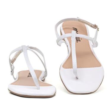 Imagem de Sandálias Feminina Confortável Promoção Mulher Macia - Maria, Branco, 