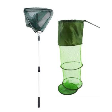 Imagem de Passagua Pesca Cabo Dobravel Telescópico Triangular Samburá Guarda Pei