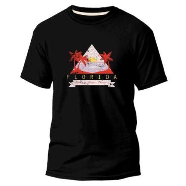 Imagem de Camiseta Básica Algodão Premium Estampa Digital Florida DTF - Pavesi, 