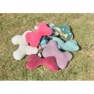 Imagem de KIT 2 Ossos Pelúcia Macio Pet Brinquedo  - Gifran Têxtil