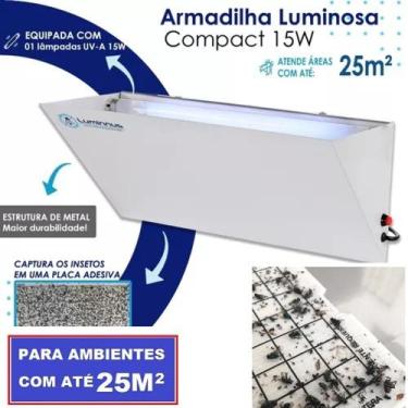 Imagem de Kit 2 Armadilhas Luminosa Adesiva Restaurante, Açougue,Padarias,Superm