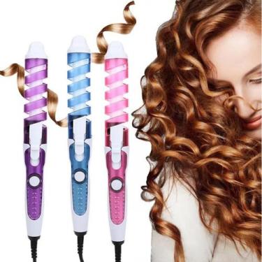 Imagem de Cacheador Modelador Cabelo Cachos Ondulador Espiral - Genérico