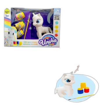 Imagem de Brinquedo Unicórnio Unika De Colorir Infantil