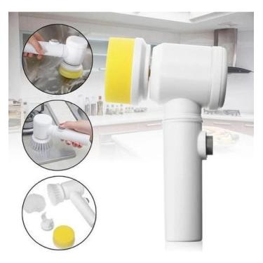 Imagem de Escova Eletrica De Limpeza 5 Em 1 Limpeza Lava Louças - DRAIK