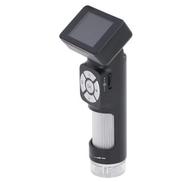 Imagem de Microscópio Digital Portátil Profissional 10MP 1080P Microscópio de Bolso Portátil Com Tela de 2,0 Polegadas e 8 Luzes LED Ajustáveis para Crianças e Adultos