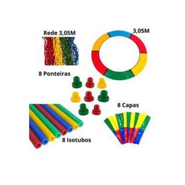 Imagem de Kit Completo Cama Elástica  Protetores de Molas, Rede e Capas Inclusos