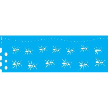 Imagem de Stencil Opa 10 X 30 cm - Barrado Formigas - 3254 - Opa Criando Arte