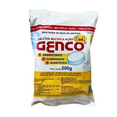 Imagem de Pastilha Multiação Genco 3 em 1 Cloro para Piscina 200g