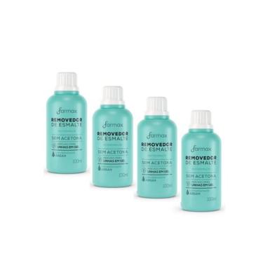 Imagem de Kit 4 Removedor De Esmalte Argan Sem Acetona 100ml - Farmax