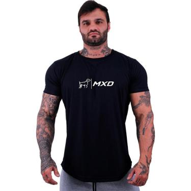 Imagem de Camiseta Longline MXD Conceito Estampas Fitness Treino Slim-Masculino