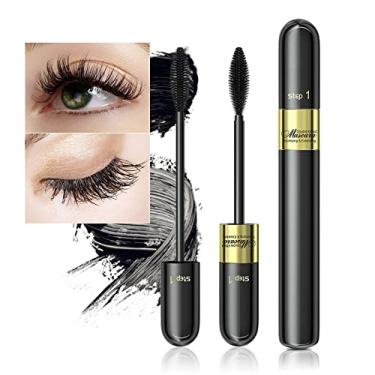 Imagem de Mascara Black, No Flaking, Curling Eyelashes, Vegan and Cruelty Free, No Clumping and Long-Lasting 2-1 Mascara for Natural Length and Volume Eye Makeup(Pack of 1)