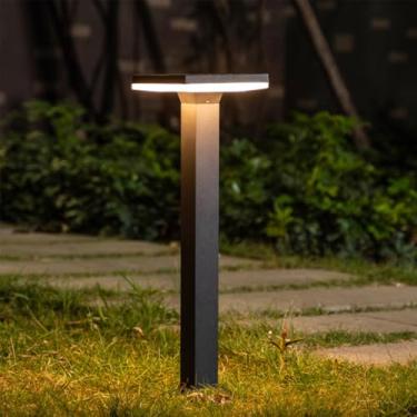 Imagem de Lâmpada de gramado ao ar livre contemporânea elétrica impermeável LED Villa Jardim Pátio Bairro Residencial Bairros Lâmpada de gramado (Estilo 24 H60CM 1PCS elétricos)
