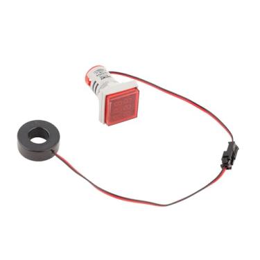 Imagem de LED Digital Display AC Tensão Atual Medidor 0-100A para Uso Industrial Indicador 22mm (Vermelho)