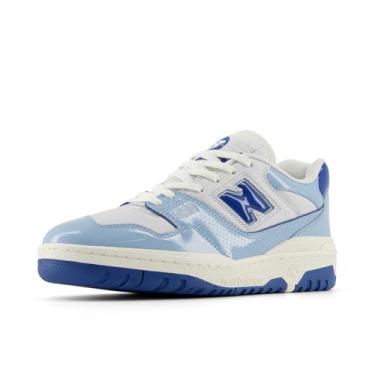 Imagem de New Balance Tênis masculino 550, Azul cromado/ágata azul/sal marinho, 40