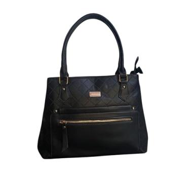 Imagem de BOLSA FEMININA TRANSVERSAL TIRACOLO COM ALÇA AJUSTÁVEL CASUAL PRETA