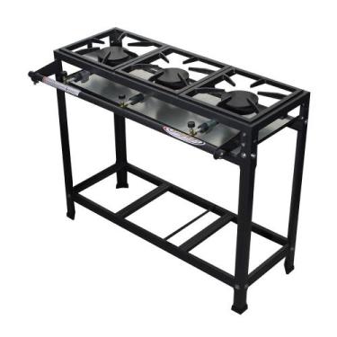 Imagem de Fogão 3 Bocas Alta Pressão Linha Prime Itajobi - Itajobi Fogões