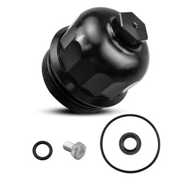 Imagem de Tampa do invólucro do filtro de combustível adequada para GM Duramax 6.6L L5P Chevy Silverado GMC Sierra 2500HD 3500HD Cruze 2.0L 1.6L 2017-2020, revestimento de liga de alumínio sem filtro de