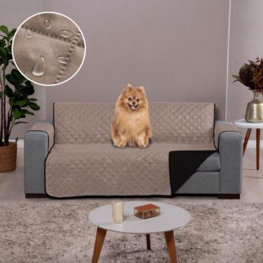 Imagem de Capa de Sofa Impermeável 2 Lugares Caqui-Tabaco - Charme do Detalhe, C