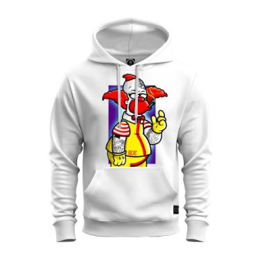 Imagem de Moletom Blusa De Frio Inverno Confortável Estampado Palhaço Bolado_x00