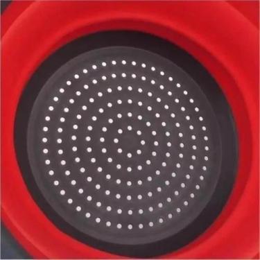 Imagem de Escorredor macarrao alimentos retratil em silicone arroz legumes salad