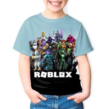 Imagem de Camiseta infantil roblox desenho game youtuber  menina menino festa an